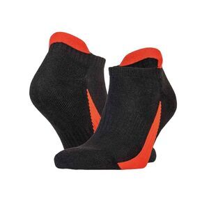 Spiro Mens Sports Socks (Pack of 3) / Black/Red